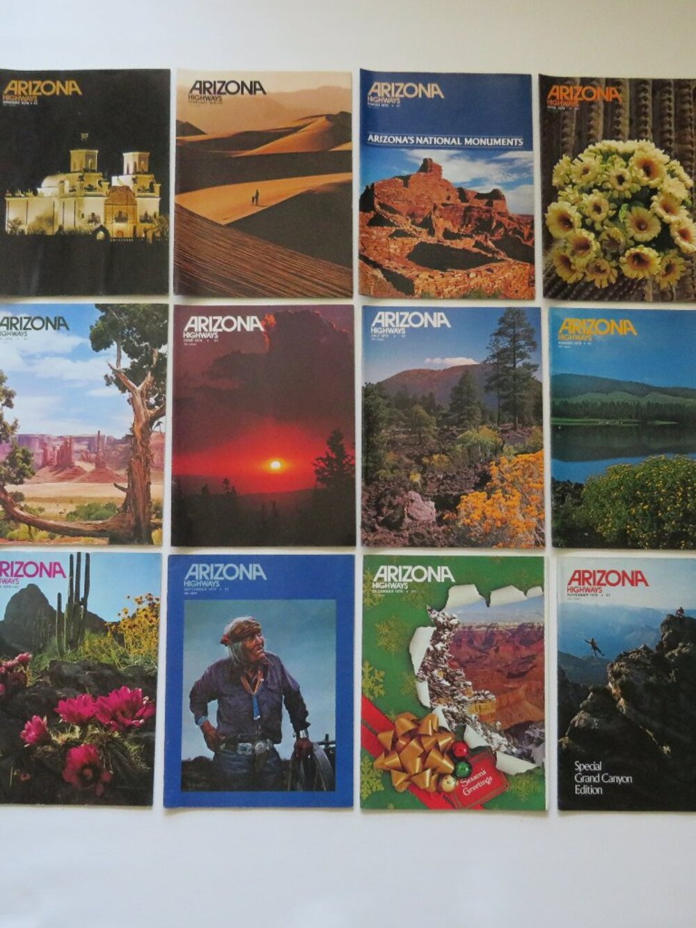 Arizona Highways Vintage Magazines Full Year Set 1978 12 issues